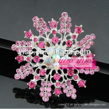 Floco de neve flor cristal starburst broche de flores